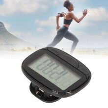 Distanz-Kalorienzähler-Pedometer mit großem Bildschirm, 2D Schrittzähler, schwarz