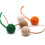 Ensemble de 6 jouets en Sisal pour jeu d'intérieur,-Blanc 5,5 cm 7