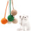 Jouet de dentition en sisal, ensemble de 6 boules-Blanc 5,5 cm 4