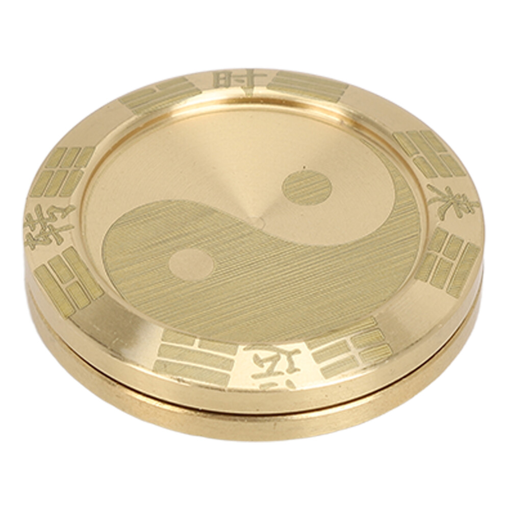 Metal Haptic Fidget Slider Toy For Stress Relief And Anxiety Reduction, Unique Design Magnetic Fidget Ring Inspired By Cultural Symbols With Concentr