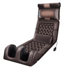 Full Body Heated Massage Mat with 10 Motors, Heat Therapy, Foldable Design and Neck Support