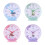 Réveil en plastique, horloge de Table avec décorations-Rose 2