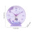 Réveil en plastique, horloge de Table avec décorations-Rose 4