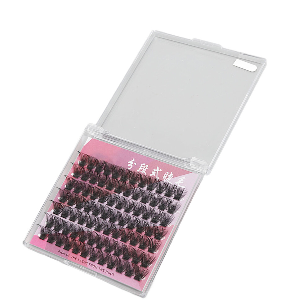 84 Clusters D Curly False Eyelashes, 14mm DIY Extension with Glue