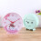 Réveil en plastique, horloge de Table avec décorations-Rose 7