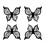 Butterfly Shape Eyeliners Stencils for Eyebrow-Double pack 2