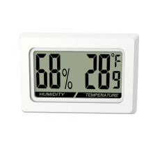 Practical Digital Hygrometer Thermometer for Monitoring-white