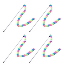 Cats Exercise Toy Hunting Teaser Stick-Rainbow colored cute 4