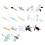 Katten Wandbevestigingen Train katten- B-set 8 stuks 2