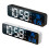 Réveil numérique LED, horloge de bureau, Rechargeable par-Blanc 2