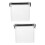 2Pcs Large Capacity Black Dog Food Storage Container with Round Edges 7