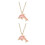 2Pièces Rose En Métal Pendentif Mode 7