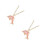 2Pièces Rose En Métal Pendentif Mode 9