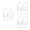 18Ud Transparente Plástico Resistente Para Decoración DIY 10