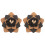 2Ud Broche Botonniere De Madera Y Para Traje 4
