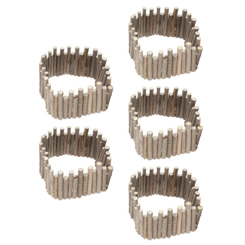 5Ud Decorativa De Madera Para Jaula De Hámster Y 1