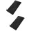 2Pièces Étui Microphone Cuir Noir Durable Range-Mic Protection Zip 9