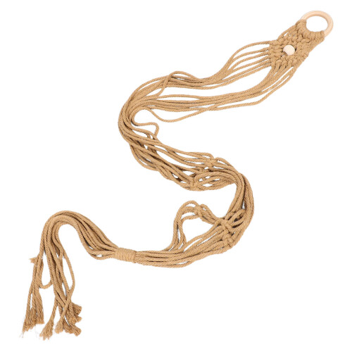 3Ud Colgador Guitarra Madera Macramé Estilo