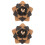 2Ud Broche Botonniere De Madera Y Para Traje 7