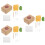 3Ensembles Kit D'artisanat Feutrage DIY Fruit Polyester Coloré 7
