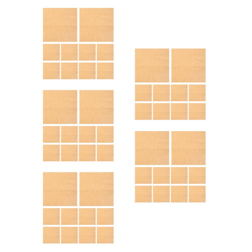 100Pièces Papier Kraft Beige Pour Artisanat 2