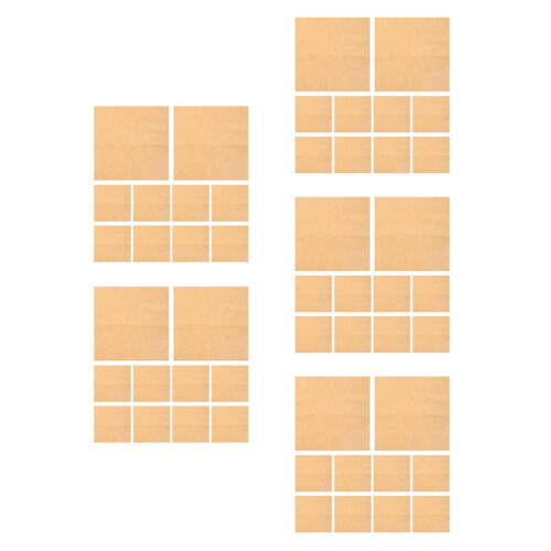 100Pièces Papier Kraft Beige Pour Artisanat 1