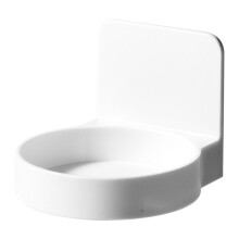 3Pcs White Wall Suction Storage Holder Bathroom Rack for Toiletries