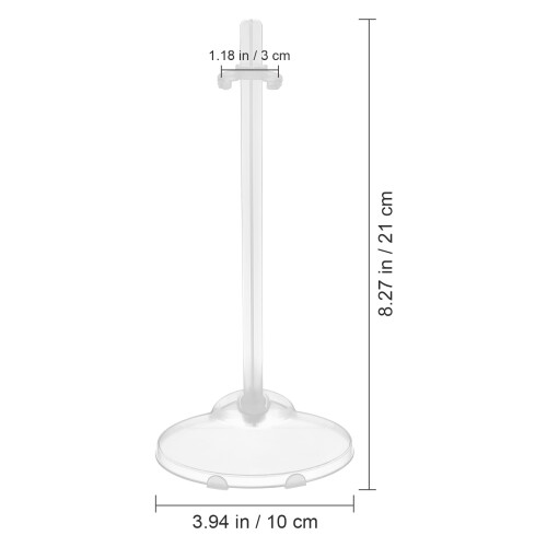 60Pcs Doll Holding Stands Clear Plastic Display Racks for Kids 1