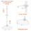 60Pcs Doll Holding Stands Clear Plastic Display Racks for Kids 6