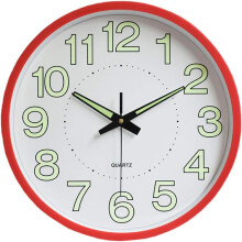 Eco-Conscious Timepiece, Modern Night Light Wall Clock, Silent Non-Ticking Quartz Movement, Environmentally Friendly Plastics For Sustainable Style