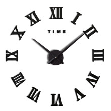 DIY Wall Clock, Modern Frameless 3D DIY Decoration Easy Installation, Customizable Size Luxury Design for Home Decoration