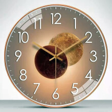 Modern Metal Wall Clock, Art Deco Inspired 30Cm Design With Non-Ticking Silent Operation, Rose Gold Electroplated Frame Adds A Touch Of Luxury To Any