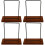 4Pièces Organisateur Vinyle Bois Support De Rangement 7