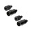 2Pièces Bracket Connecteur Noir Durable Stable 6