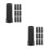 20Pièces Pied Sapin Artificiel Robuste Design Élégant Noir Pour Table 9