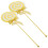 10Pcs Multipurpose Yellow Lollipop Photo Props Foam Plastic 3