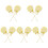 10Pcs Multipurpose Yellow Lollipop Photo Props Foam Plastic 4