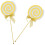 10Pcs Multipurpose Yellow Lollipop Photo Props Foam Plastic 2
