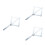 3Pcs Durable Silver Angle Finder Measuring Tool for Accurate Angles 6