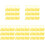 500Pcs Yellow Plastic Label Cable Ties Self-Locking for Cable Fixing 2