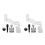 6Pièces Kit Complet Calage Et Blocage Acier 45#fer Usage Auto 4