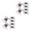 12Pièces Araignées Plastique Colorées Décoration Halloween Et Farces 6