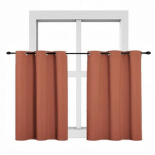Blackout Curtains for Small Window, Thermal Insulated Privacy Room Darkening Drape Panels with Silver Grommet Top, Energy Efficient Window Treatment f