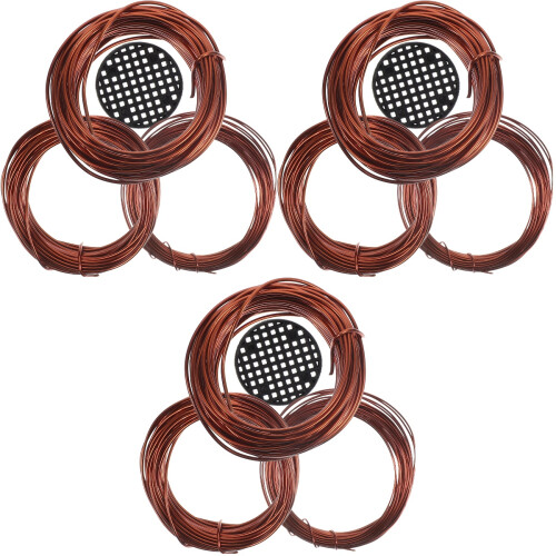 3Sets Brown Copper Bonsai Wire for DIY Tree Training and Plant Support 2