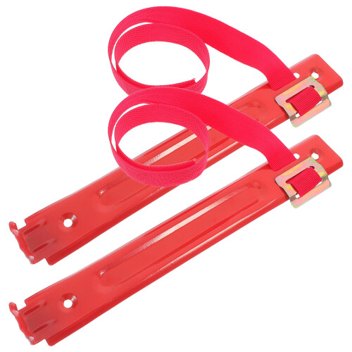 10Pcs Space Saving Red Iron Fire Extinguisher Mounting Brackets
