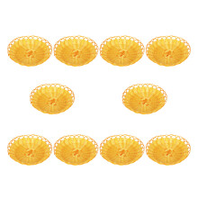 30Pz Contenitore Rotondo Khaki in Rattan Per Cucina E Tavola