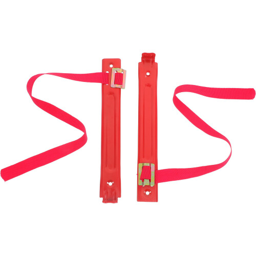10Pcs Space Saving Red Iron Fire Extinguisher Mounting Brackets 2