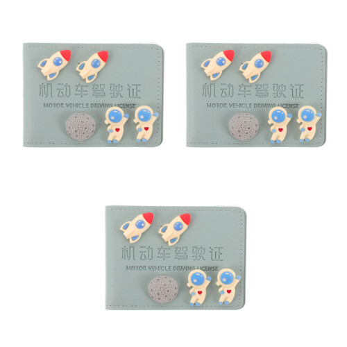 3Pcs Multi Car Cards Holder Portable Driver License Sleeve 2