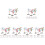 66Pz Clips Colorate Per Donne Con Design E Alla Moda 7