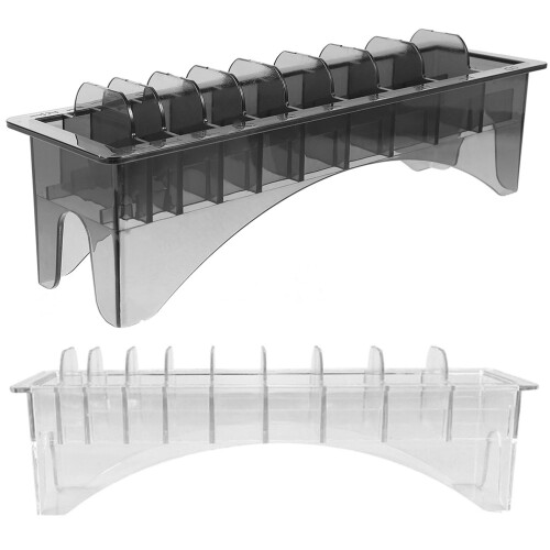 4Pcs Assorted Color Plastic Clipper Guard Holder Barber Organizer Box 1